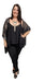 Simona Y Sus Petates Black Layered Chiffon Tank Top - Plus Sizes 4