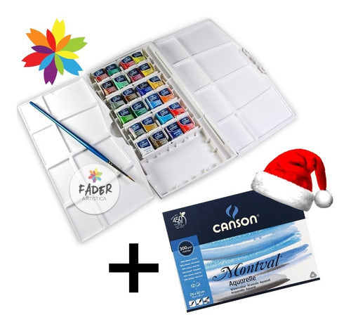 Caja Acuarelas Winsor & Newton Cotman X 24 Past Barrio Norte 0