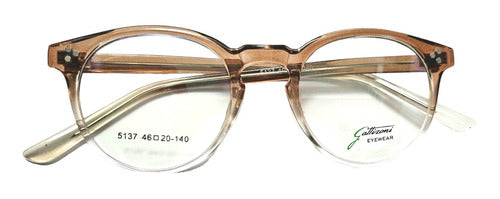 Gattizoni Transparent Round Lennon Frame Glasses 5137 3