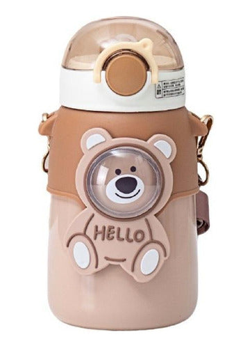 JADY'S SHOP Hello Baby Thermos Stainless Steel Kids Bottle with Straw 600ml 0