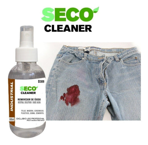 SECO CLEANER Rust Remover Dry Cleaner 100ml For Dry Cleaning Clothes Sheets Fabrics 6