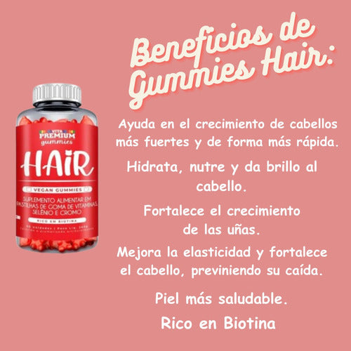 Vitaminas Para Cabello Piel Y Uñas Gomitas Gummies Hair 1