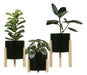 Eggys Nordic Planters with Wooden Legs X 3 5