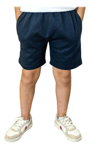 Lunais Short Rustico Colegial De Algodón Niños Niñas T4 Al 16 0