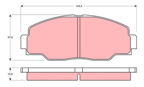 Front Brake Pad LPR for Toyota Dyna 150 (Truck) 1