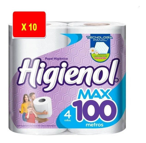 Papel Higiénico Nuevo Higienol Max Manzanilla 100 M - Bolsón 2