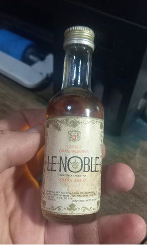 Botellita Antigua Miniatura Coñac Le Noble 50ml 0