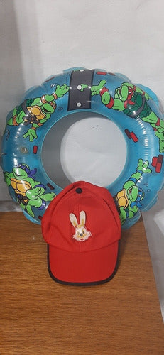 MN Inflatable Lifebuoy + Red Visor 0