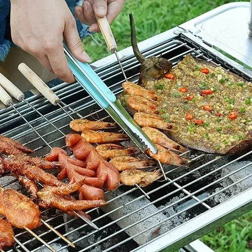 Pinza Parrillera Alimentos Diseño Deco Cocina Multiusos 1