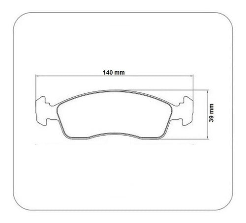 Front Brake Pads Ford Ka 2008/2013 Original 2