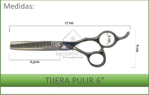 Professional Hairdressing Scissor Kit - Razor Cutting Thinning Set of 6 3