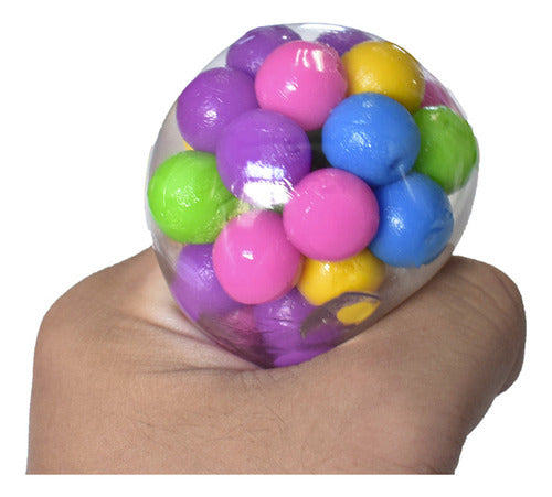 Brinquedo Sensorial Colorido Creative Office Stress Ball Pre 2