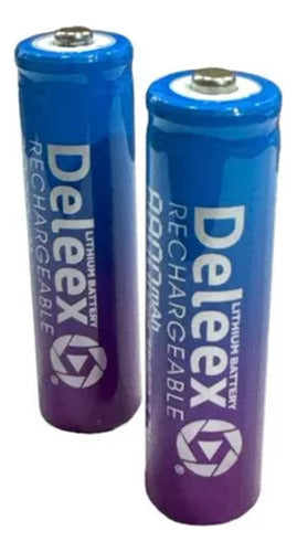 Deleex 18650 Rechargeable Battery 3.7V 8800mAh with Teton 0