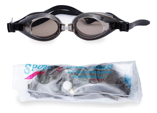 Swimming Goggles with Anti-Fog and Ear Plugs 0