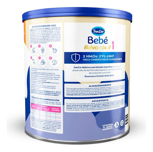 Sancor Bebe Advanced 2 Powdered Milk 800g Can 1