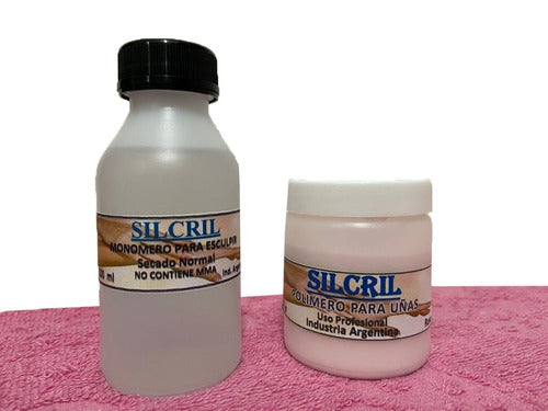 Silcril 1 Monomer 250 Ml + 1 Polymer 120 Grs + 4 Files 0