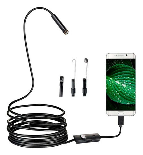 Cámara Boroscopio Endoscopio 5 Mts Usb Android Celular Pc 0