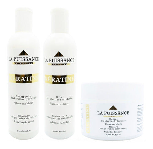 La Puissance Keratin Kit Shampoo Conditioner Mask 3c 0