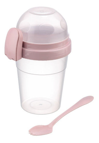 Vaso Yogurt Con Cuchara 11,5x9,8cm. Qlux Ideas 1