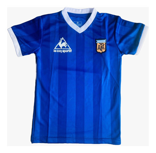 Kids T-shirt Argentina 1986 National Team World Cup Jersey 4