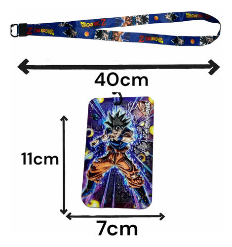 MIC Dragon Ball Goku Ultra Instinct Keychain Porta Sube Imported 2