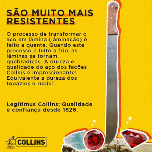 Facao Para Mato Collins Legítimo 14 Polegadas 3