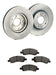 Kit Discs + Brake Pads Fiat Cronos 1.3 Argo 1.3 Front Ventilated 4