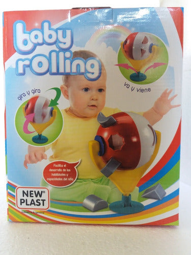 New Plast Baby Rolling with Suction Cup Educational Puzzle Game 0