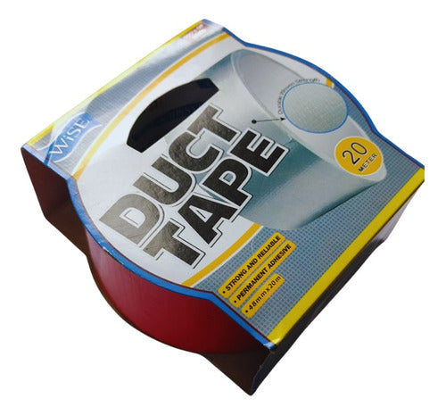 Duct Tape Cinta Multiuso Multipropósito 20mx48mm Color Rojo 1