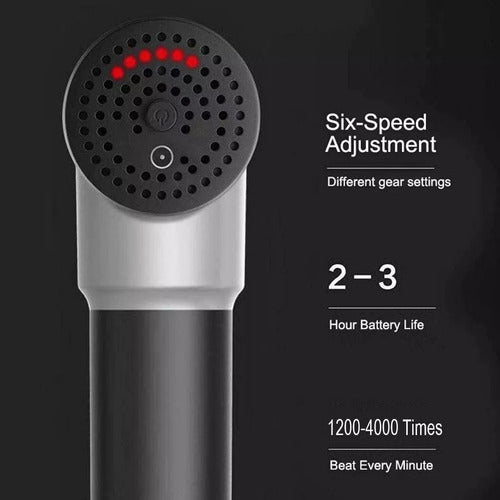 SEVECOOL.UY Rechargeable Massager with 4 Attachments and 6 Speeds 3