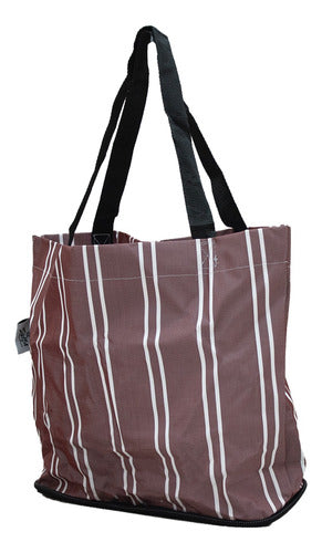 Foldable Beach Bag with Zipper for Travel 30 x 40 cm 6