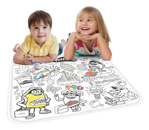 Tapete De Colorir Com Giz Dea Cera Play Doh 8706-6 - Fun 1