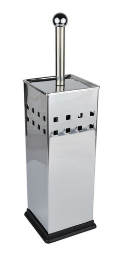 Decomarket Stainless Steel Square Toilet Brush 0