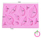 Hora de Regalos Silicone Mold Insert 12 Leaf Ribbed 3D Fondant 2