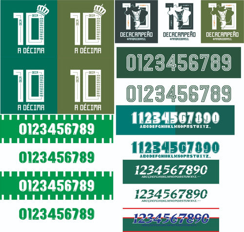 Palmeiras Vector Fonts Collection - Mail 1