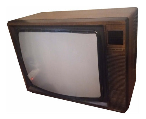 Televisor Grundig Antiguo Madera Vintage Años 80 Decoracion 0