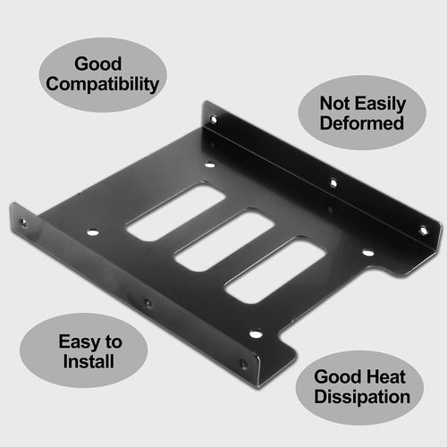 Suiwotin 12 Pieces SSD Support 2.5 to 3.5 Adapter, SSD HDD 3