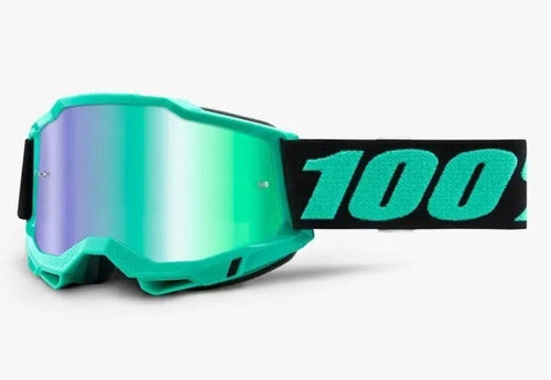 100% Mirrored Goggles Accuri 2 Mirror Green Lens Tokyo 0