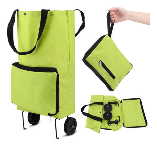 WIL Foldable Reinforced Shopping Cart Bag 0