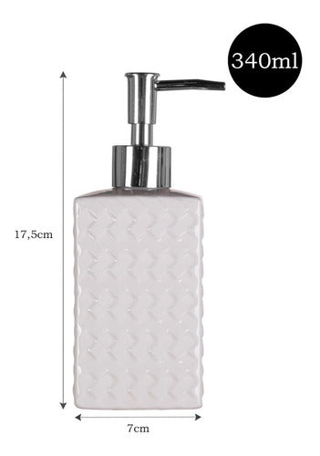 Porcelain Liquid Soap / Hand Sanitizer Dispenser 12