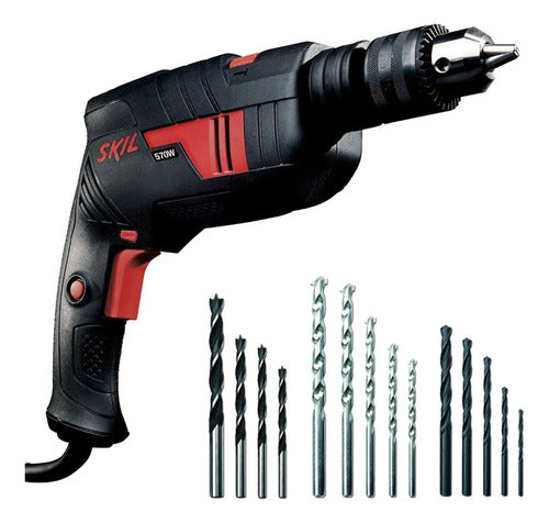 Skil Combo Drill 13mm 570w + Grinder 115mm 830w + Bits 1