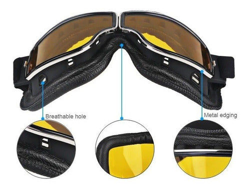 Premium Motorcycle Goggles Motocross Snow Sport Eyewear 5
