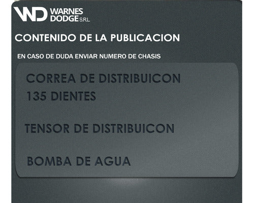 Kit Distribución + Bomba Original Vw Fox Gol Trend Suran 1.6 3