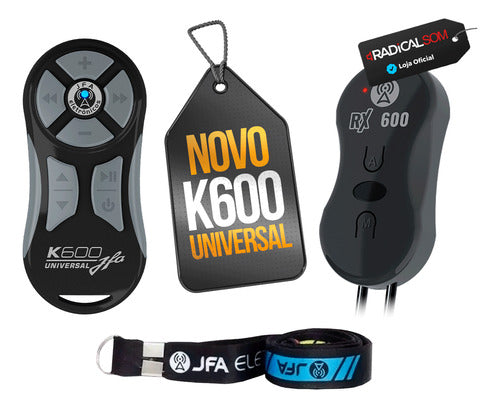 Controle Longa Distancia Jfa Som Automotivo K600 Preto 600m 1