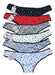 Pack of 6 Cotton Lycra Super Special Size Printed Thongs 26