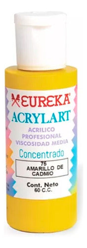 Eureka Professional Acrylic 60ml X 12 Common Colors Set 0