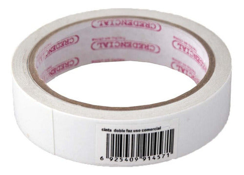 Adhesive Double-Sided Tape 12mm X 10m Credential Pack of 6 Units 0