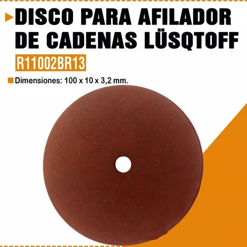 Disco Repuesto Afilador Cadena Motosierra Lusqtoff X Unidad. 3