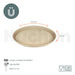 Carol Mini Oval Tray X10 - Areia 1