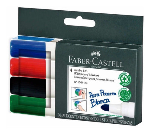 Marcadores Jumbo Para Pizarra Faber Castell 0